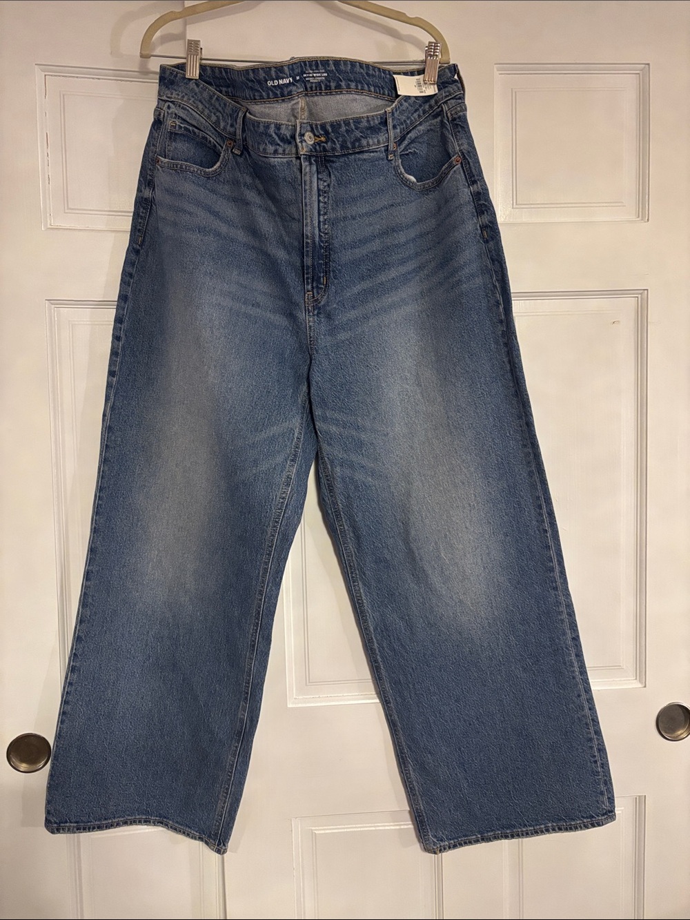 Old Navy Women's Wide-Leg Blue Jeans